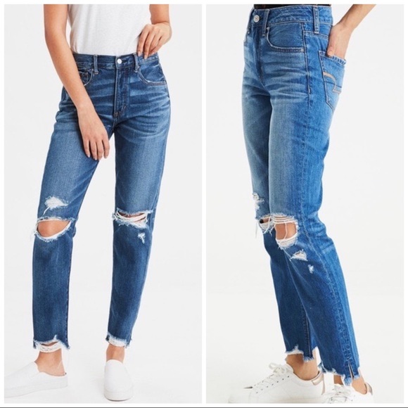 American Eagle Outfitters Denim - American Eagle HI Rise Tomgirl Jeans Size 8 Tall